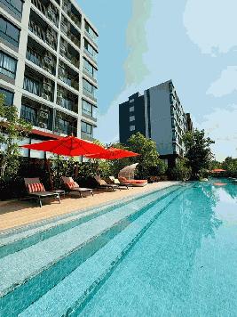 Dcondo Vivid Rangsit ใกล้ ม.กรุงเทพ พร้อมอยู่ Fully Furnished แต่งครบ โทร 065-4496399